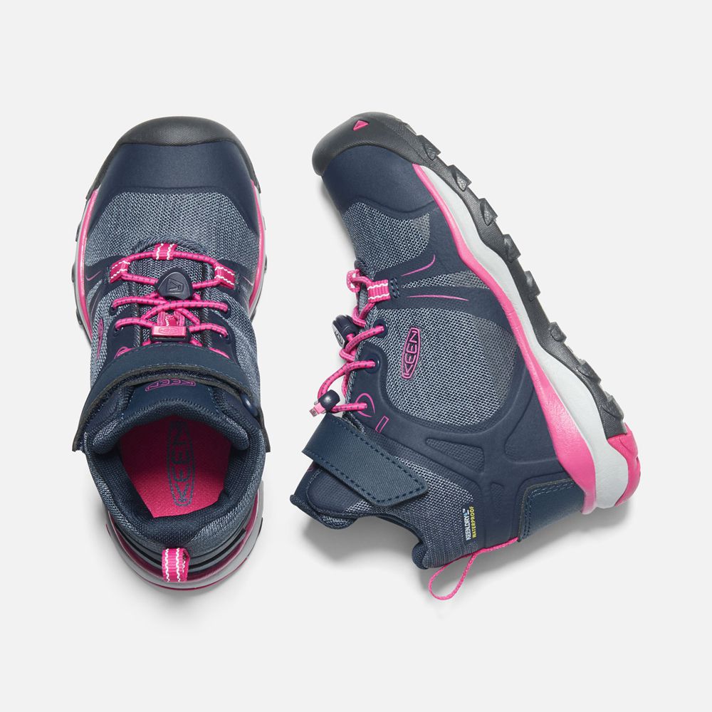 Bottes de Randonnée Keen Enfant Bleu/Rose | Terradora Ii Waterproof | SQJCU-7023